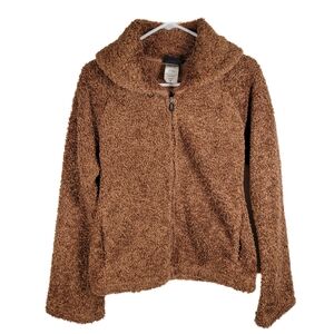 Patagonia Synchilla Tan Curly Q zip up jacket medium women's